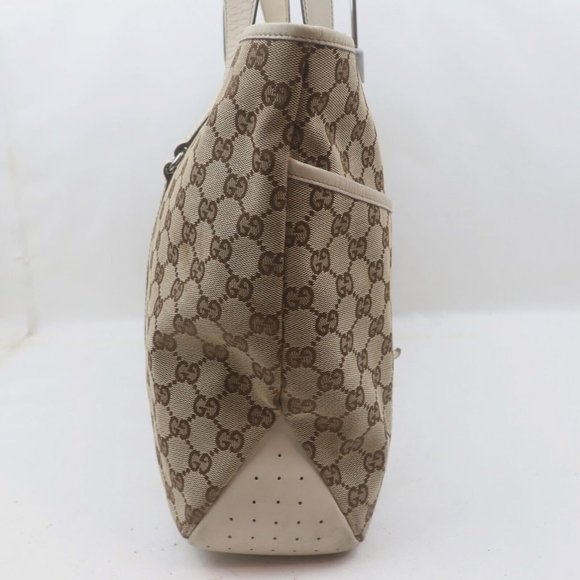 Gucci Tote Bag Brown Canvas - Picture 7 of 13